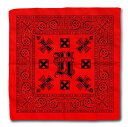 H-Street Skateboards (エイチストリート) バンダナ Art Bandana Red/Black スケボー SKATE SK8 スケートボード