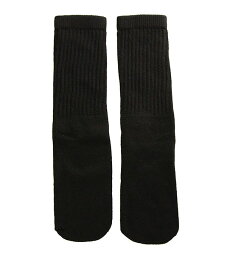 SkaterSocks (スケーターソックス) キッズ 子供 ロングソックス 靴下 ソックス チューブソックス Black tube socks for kids (14インチ) スケボー SK8 SKATE スケートボード