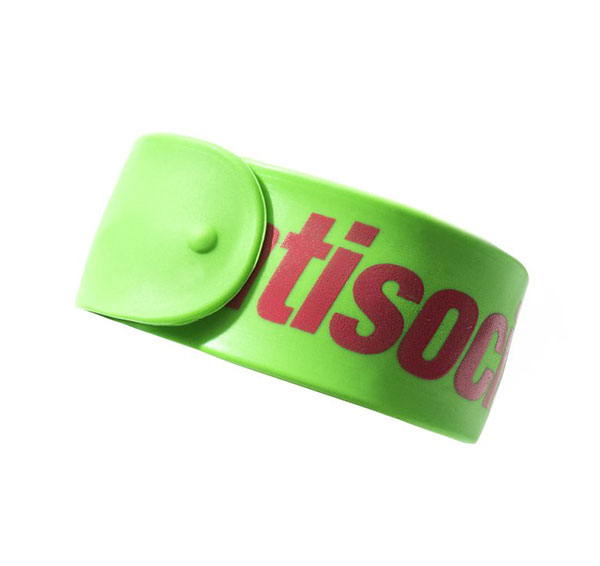 AntiSocialSocialClub (アンチソーシャルソーシャルクラブ) ブレスレット ラバーバンド Slap Bracelets BDSM Neon Green