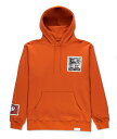 Diamond Supply Co (ダイヤモンドサプライ) パーカー プルオーバー MICKEY MOUSE TV HOODIE Orange スケボー SKATE SK8 スケートボード