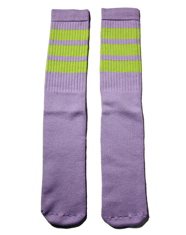 SkaterSocks (XP[^[\bNX) O\bNX C jp \bNX XP{[ `[u\bNX Knee high Flower tube socks with Acid stripes style 1 (Made in Italy) (22C`) SKATE SK8 XP[g{[h