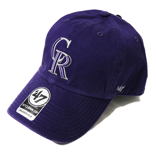 ’47 (フォーティセブン) FORTYSEVEN ロッキーズ (コロラド) キャップ 帽子 Rockies ’47 CLEAN UP Purple MLB メジャーリーグ ベースボール