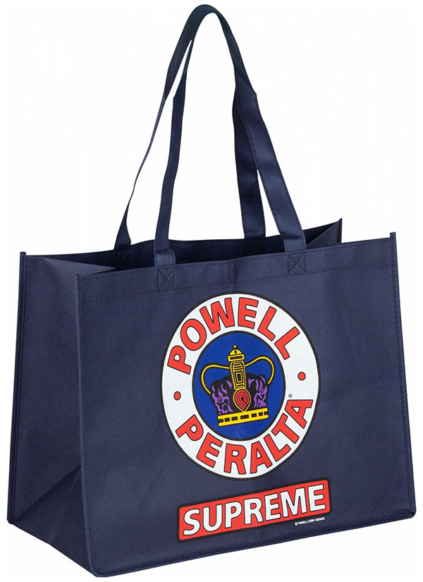 Powell Peralta (パウエル・ペラルタ) エコバッグ トートバッグ カバン Supreme Non-Woven Shopping Bag - Navy 12