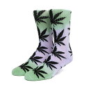 Huf (nt) \bNX C Plantlife Tie-Dye Socks Green XP{[ SKATE SK8 XP[g{[h