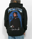 PRIMITIVE SKATEBOARDING × TUPAC (プリミティブ) パーカー プルオーバー SHINE II HOOD Black スケボー SKATE SK8 スケートボード HIPHOP ヒップホップ 2Pac (Tupac Amaru Shakur) ツーパック