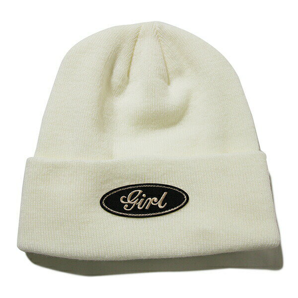 Girl Skateboards (ガール) ニットキャップ 帽子 ビーニー Oval Script Beanie Bone スケボー SK8 スケート...