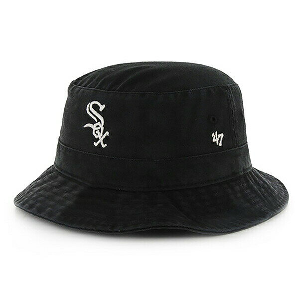 ’47 (フォーティセブン) FORTYSEVEN ホワイトソックス (シカゴ) バケットハット 帽子 White Sox '47 BUCKET HAT BLACK MLB メジャーリーグ ベースボール