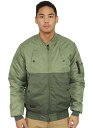 10DEEP (efB[v) MA-1 Wp[ u] WPbg X-1 Split Aviator Jacket Army Green