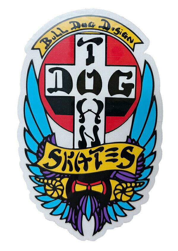 Dogtown Skateboards (ドッグタウン) ステッカー シール Sticker DT Bull Dog 70s 4