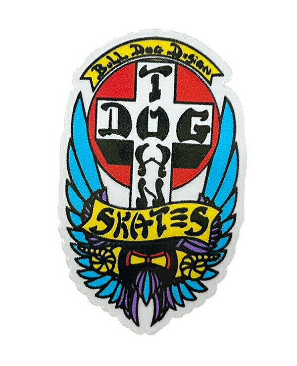 Dogtown Skateboards (ドッグタウン) ステッカー シール Sticker DT Bull Dog 70s 2" Blue スケボー SK..