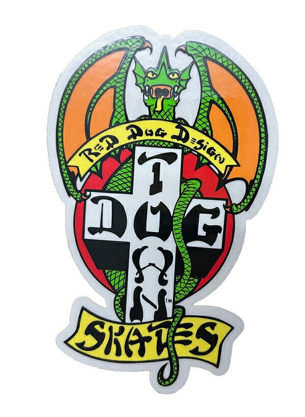 Dogtown Skateboards (ドッグタウン) ステッカー シール Sticker DT Red Dog 70s 4