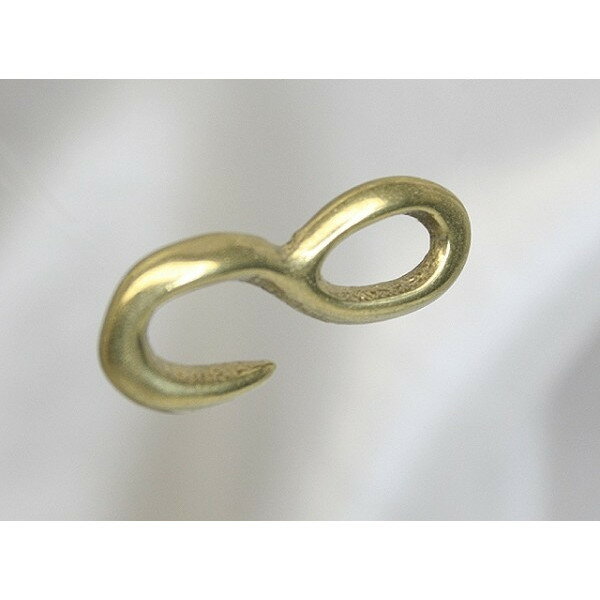 真鍮Sカン SサイズQタイプ(繋ぎサービス)真鍮無垢 真鍮製 ウォレットチェーン レザークラフト