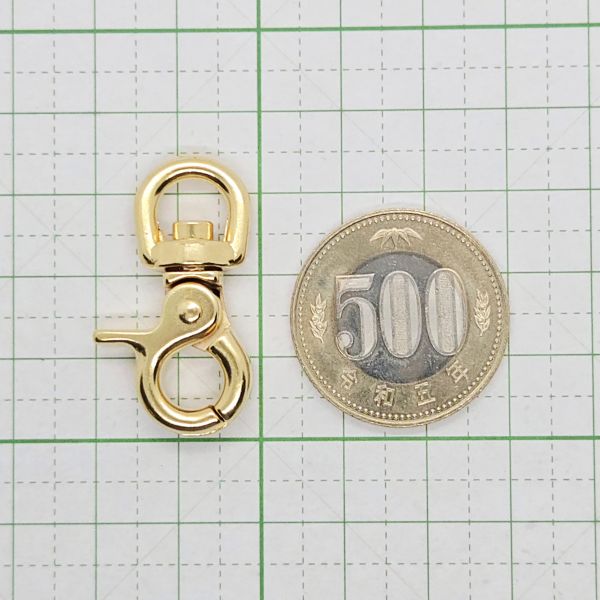 樂天商城 - ナスカン4個【アウトレットN-52】G 豆レバー 8mm丸頭 4個 ゴールド 本金メッキ 訳あり 訳アリ 規格外 格安 バッグ キーホルダー 超小型犬 スマホショルダー にのきん 日本製 安心 リード フック レバーナスカン パラコード テープ幅