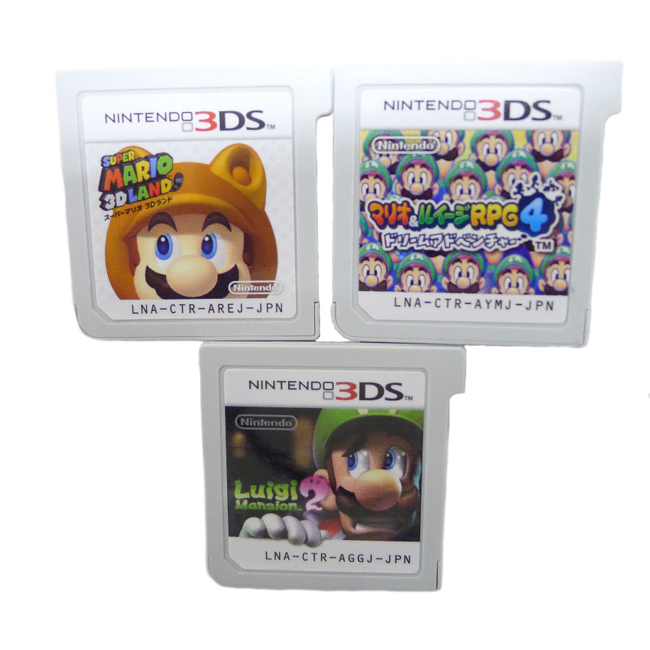 ニンテンド－ Nintendo 3DS マリオシリーズ 3本セット ゲームソフト スーパーマリオ3Dランド ルイージマンション マリオ&ルイージRPG4 3DS Mario Series Set of 3 ユニセックス【中古】Aランク