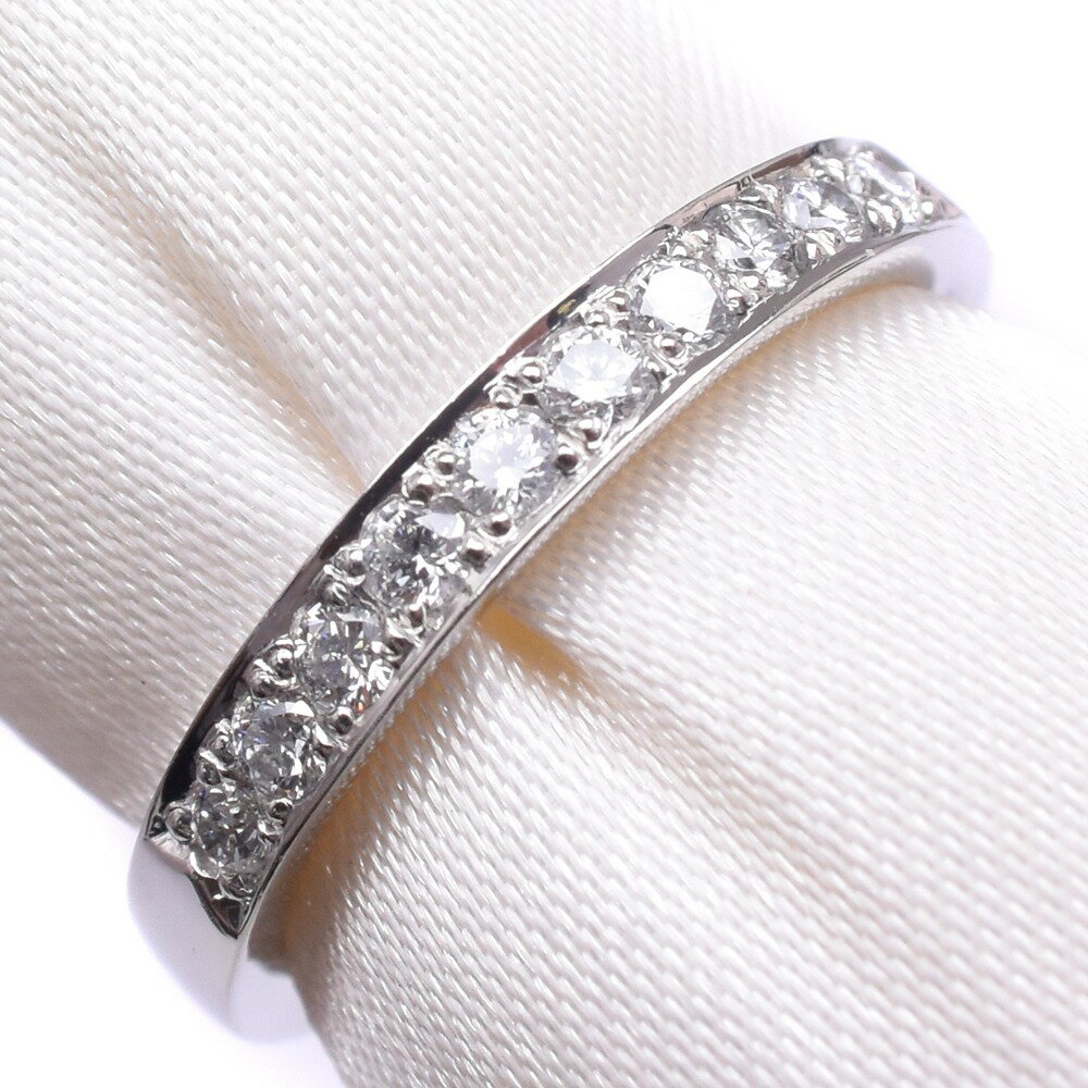 ヨンドシー 4℃ ハーフエタニティ 10号 リング・指輪 10号 Pt950プラチナ×ダイヤモンド 約4.4g Half eternity レディース【中古】SAランクのサムネイル