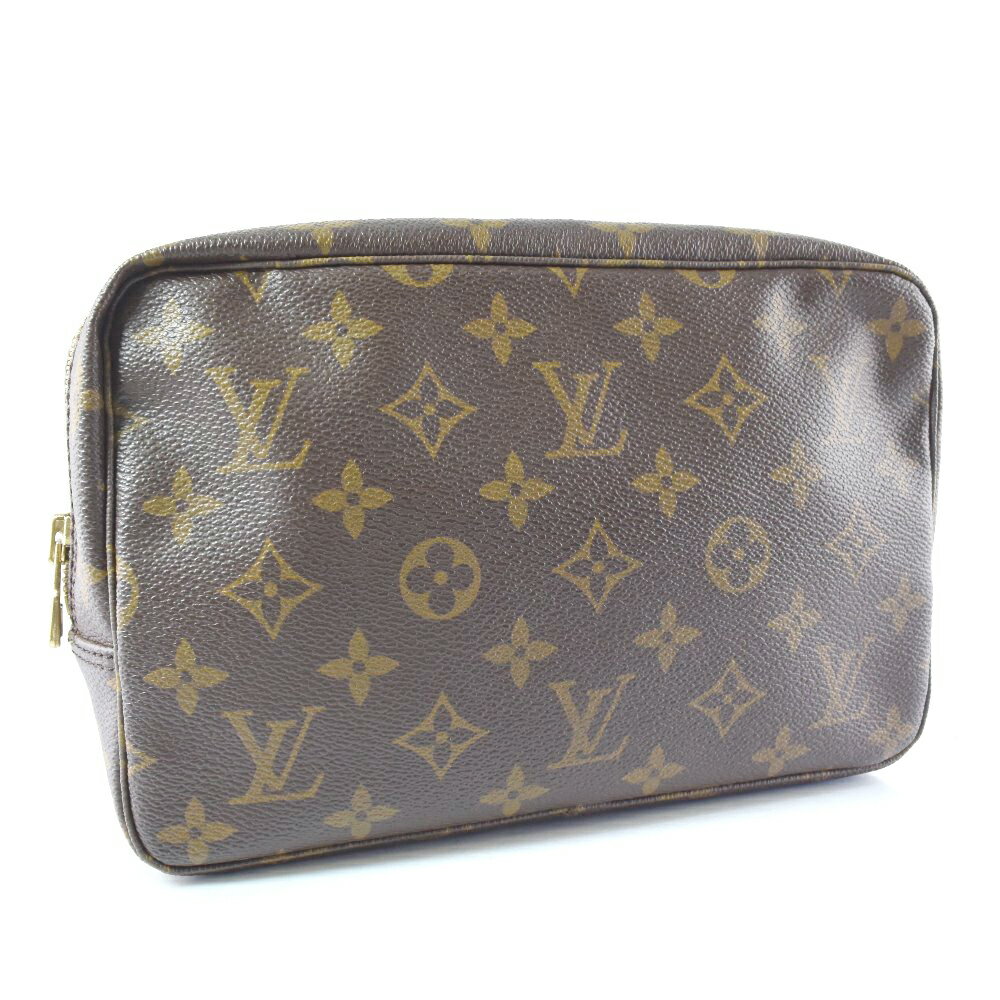 ルイ・ヴィトン LOUIS VUITTON トゥルーストワレット23 セカンドバッグ ポーチ M47524 モノグラムキャンバス 茶 ファスナー Truth Cracking T 23 ユニセックス【中古】A-ランク