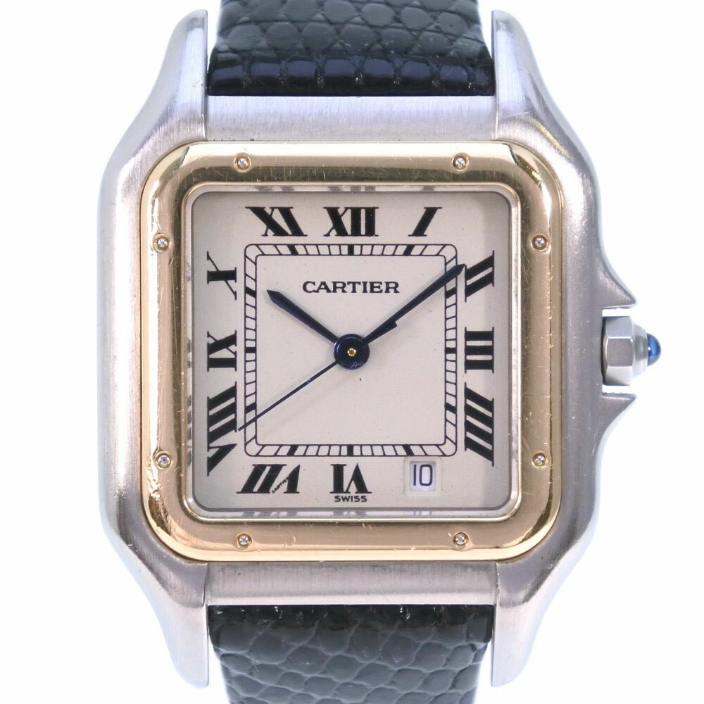 カルティエ CARTIER パンテールMM 腕時計 K18イエローゴールド×ステンレススチール ゴールド/シルバー クオーツ アイボリー文字盤 PANTHEREMM レディース【中古】のサムネイル