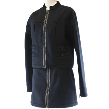 【CHANEL】シャネル P26522V16823 ウール×ナイロン レディース セットアップ【中古】