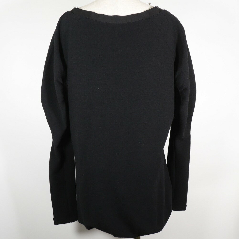 プラダ PRADA チュニック 長袖 レーヨン×ナイロン NERO 黒 レディース【中古】A-ランク