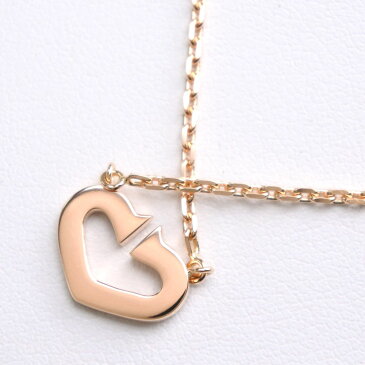 【CARTIER】カルティエ Cハート B7008400 K18ピンクゴールド×ダイヤモンド レディース ネックレス【中古】SAランク