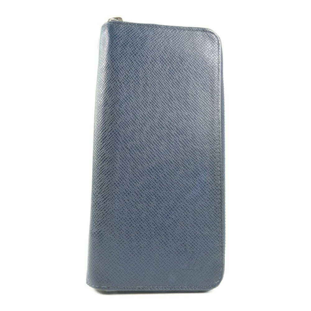 ルイ・ヴィトン LOUIS VUITTON ジッピーウォレット ヴェルティカル 長財布 ラウンドファスナー M30510 タイガ ブルーマリーヌ 青 CA4166 ファスナー Zippy Wallet Vertical メンズ【中古】A-ランク