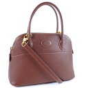 【スーパーセール10%OFF対象】【HERMES】エルメス ボリード27 2WAYショルダー レザー 茶 □A レディース ハンドバッグ【中古】A-ランク