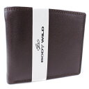 【BODY WILD】ボディワイルド 牛革 茶色 メンズ 二つ折り財布【未使用】Sランク(4)