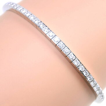 【CARTIER】カルティエ ラニエール フルダイヤモンド テニス K18ホワイトゴールド×ダイヤモンド 17 レディース ブレスレット【中古】