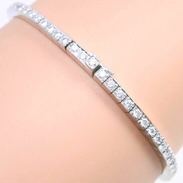【CARTIER】カルティエ ラニエール フルダイヤモンド テニス K18ホワイトゴールド×ダイヤモンド 17 レディース ブレスレット【中古】