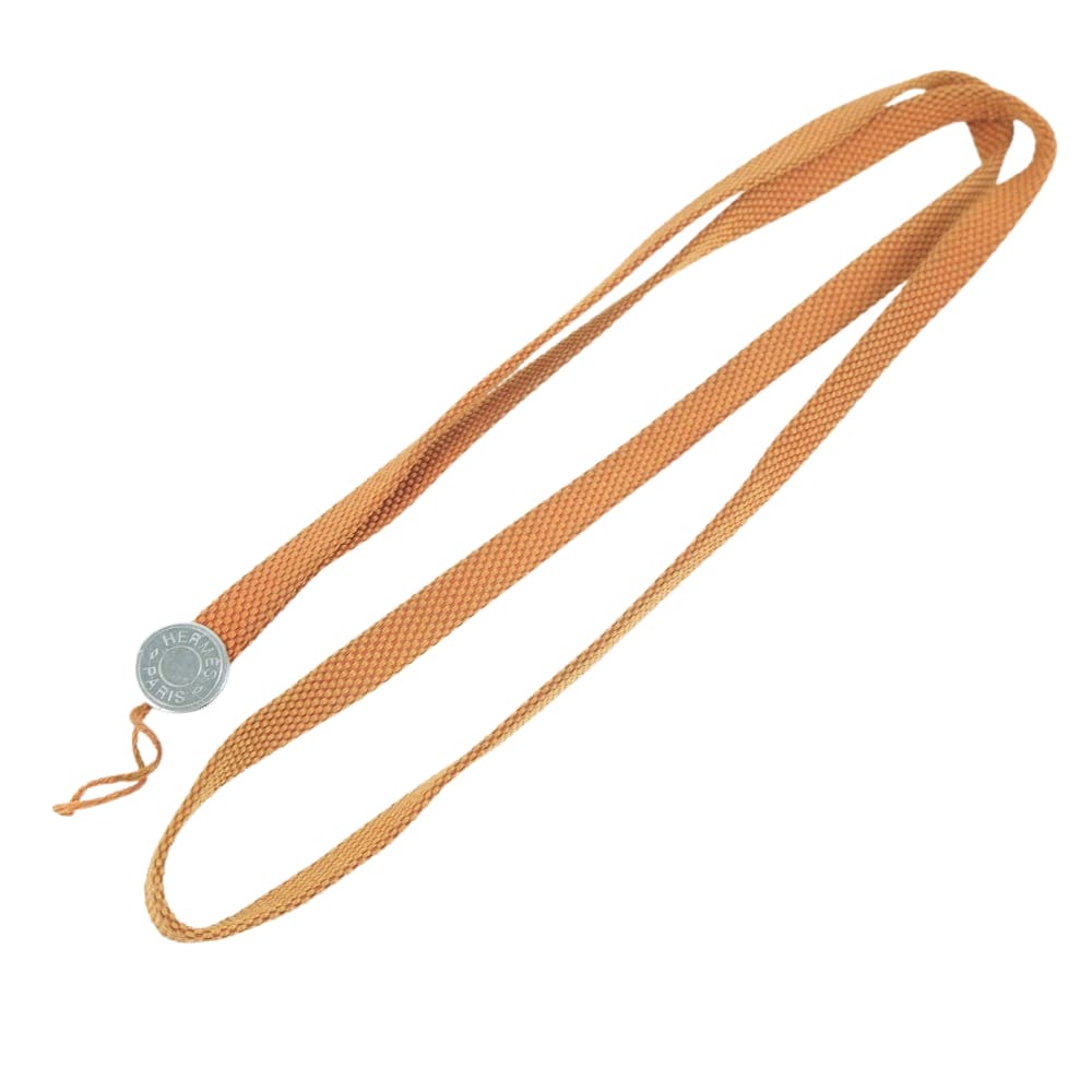 【HERMES】エルメス ネックストラップ キャンバス オレンジ レディース ストラップ【中古】のサムネイル