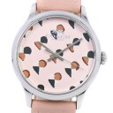 【COACH】コーチ ハート CA.117.7.112.1536 ステンレススチール×レザー クオーツ アナログ表示 レディース ピンク文字盤 腕時計【中古】Aランク(2)