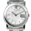 グッチ GUCCI Gラウンド 腕時計 101J ステンレススチール クオーツ シルバー文字盤 G round ユニセックス【中古】