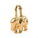 エルメス HERMES エレファント カデナ 金メッキ Elephant ユニセックス【中古】A-ランク