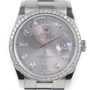 ロレックス ROLEX デイデイト 腕時計 P番 118346A Ptプラチナ スイス製 2000年 ...