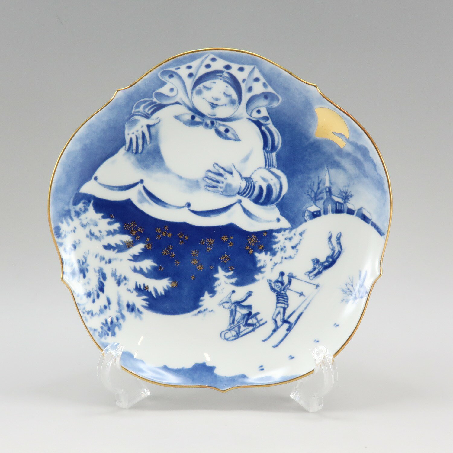 マイセン Meissen 2001 メモリアルプレート 置物 オブジェ 23501 2001 Memorial Plate _【中古】A+ランク