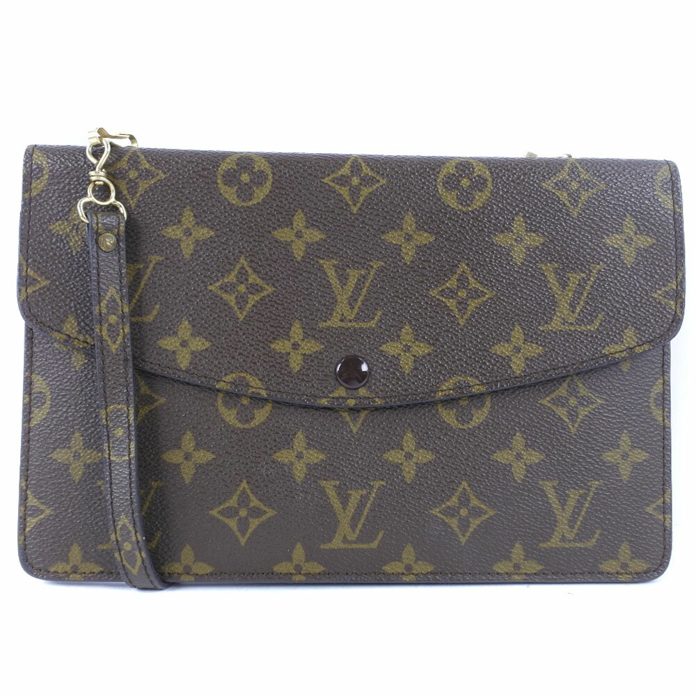 楽天質にしきの【ブランド販売・買取】【ファッションセール10％OFF対象】ルイ・ヴィトン LOUIS VUITTON ドゥーブルラバ ショルダーバッグ ヴィンテージ M51815 モノグラムキャンバス 斜め掛け 肩掛け スナップボタン Double mule レディース【中古】Aランク