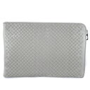 【ファッションセール10%OFF対象】ボッテガヴェネタ BOTTEGAVENETA イントレチャート クラッチバッグ カーフ グレー ファスナー Intrecciato メンズ【中古】(4)