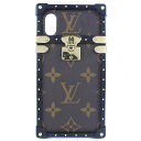 【LOUIS VUITTON】ルイ ヴィトン iPhoneケースX/XS アイ トランク M62618 モノグラムキャンバス ユニセックス スマホケース【中古】A ランク