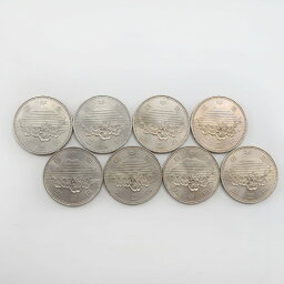 大蔵省 Ministry of Finance EXPO85 貨幣 記念銀貨 五百円 500円硬貨 8枚 EXPO85 _【中古】A+ランク