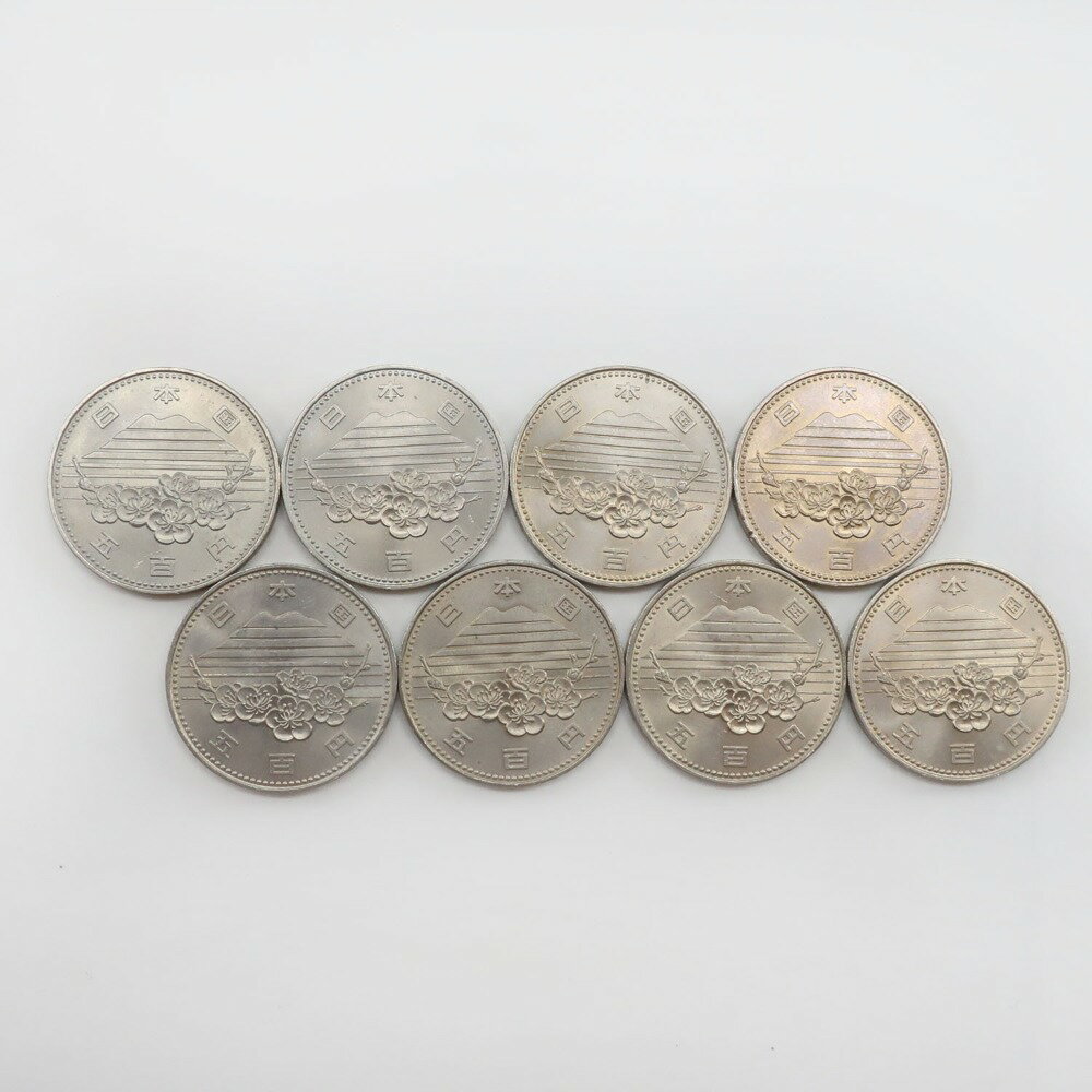 【スーパーセール10%OFF対象】大蔵省 Ministry of Finance EXPO85 貨幣 記念銀貨 五百円 500円硬貨 8枚..