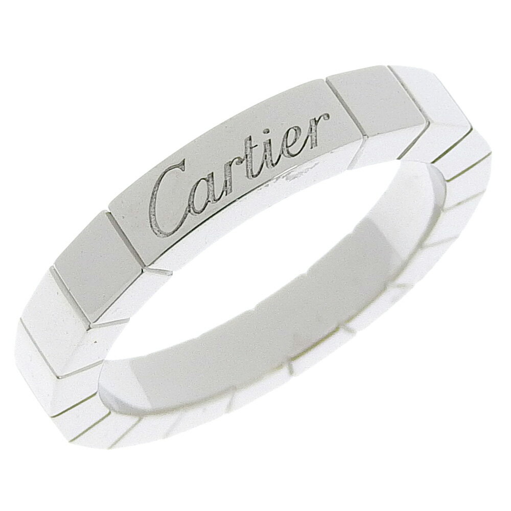 カルティエ CARTIER ラニエール 8号 リング・指輪 K18ホワイトゴールド フランス製 シルバー 約5.8g Lanieres レディース【中古】SAランク