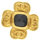 シャネル CHANEL ココマーク ブローチ ヴィンテージ 金メッキ ゴールド 96A クローバー 約27.7g COCO Mark レディース【中古】A-ラン...