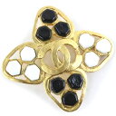 【10%OFF-セール対象商品】シャネル CHANEL ココマーク ブローチ 金メッキ フランス製 1995年 ゴールド 95P 約26g COCO Mark ...