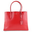 ケイトスペード Kate Spade ミディアムサッチェル トートバッグ エヴァ WKRU5696 レザー 赤 オープン medium satchel レディース【中古】A+ランク