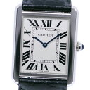 カルティエ CARTIER タンクソロLM 腕時計 W5200003 ステンレススチール×レザー フ ...