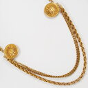 セリーヌ CELINE チェーン ブローチ ヴィンテージ 金メッキ イタリア製 約64.5g Chain レディース【中古】B-ランク(4)