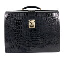 ルイ・ヴィトン LOUIS VUITTON パイロットケース ビジネスバッグ ウラル クロコダイル フランス製 2000年 黒 AS1010 パチン錠 Pilo...