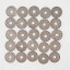 造幣局 Japan MINT 穴あき 50円玉 貨幣 No.17 50枚 Perforated 50 yen coin _【中古】
