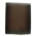 【10%OFF-セール対象商品】ハッシュパピー Hush Puppies 二つ折り財布 牛革 中国製 茶 オープン メンズ【中古】A+ランク