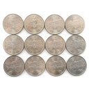大蔵省 Ministry of Finance 御在位50年 貨幣 記念硬貨 百円 100円硬貨 12枚 50 years on the throne _【中古...